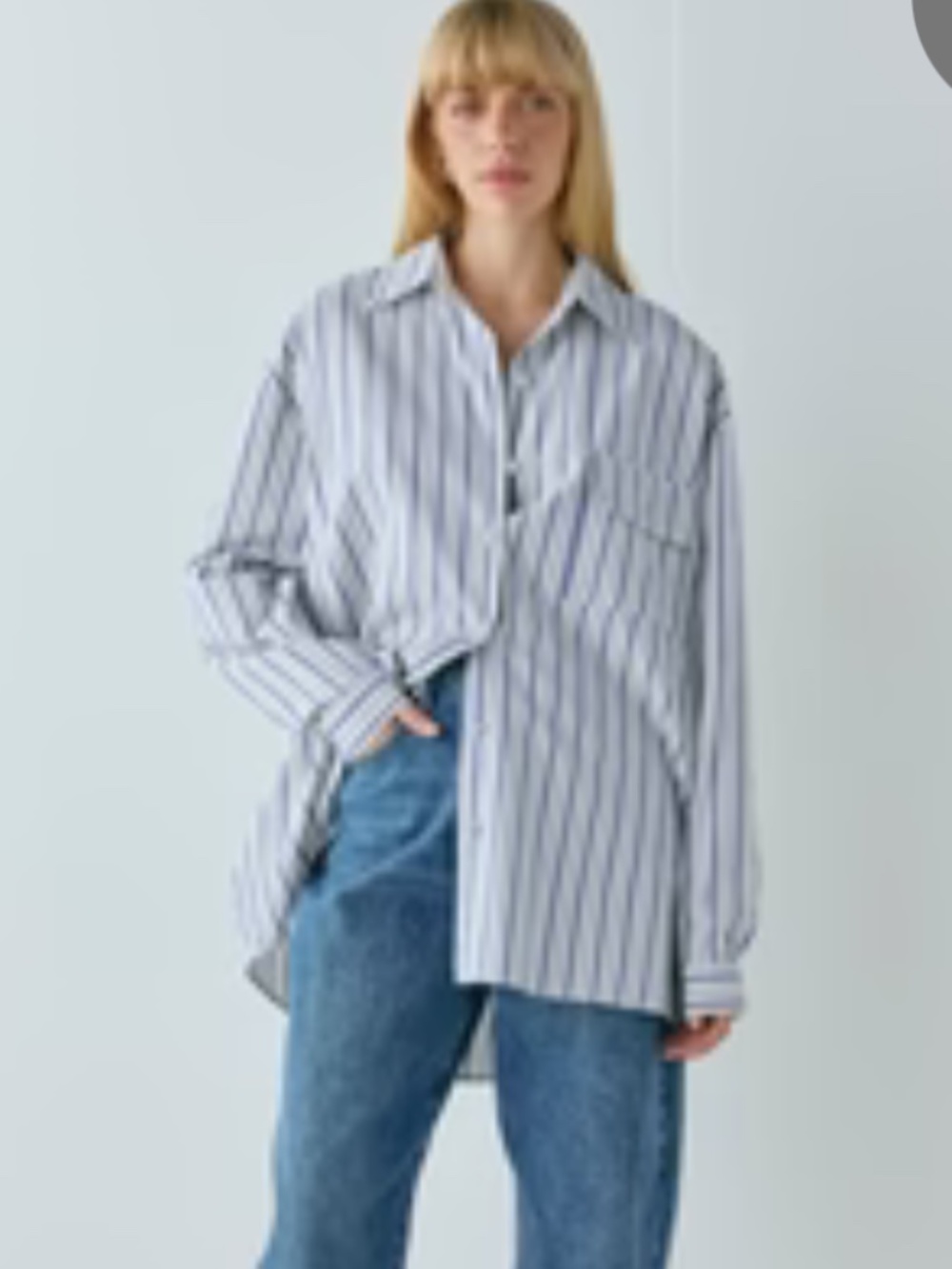 VRG GRL June Button down Oversized Shirt